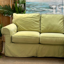 Load image into Gallery viewer, Rowe Green Slipcovered Sectional
