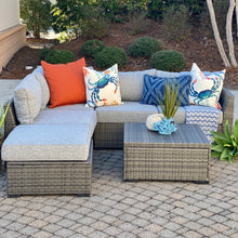 Load image into Gallery viewer, 4PC Outdoor Sectional w/Coffee Table
