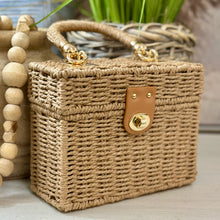 Load image into Gallery viewer, Light Brown Woven Handbag
