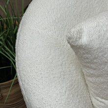 Load image into Gallery viewer, Plush Ivory Swivel Chair W/Otto
