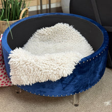 Load image into Gallery viewer, Royal Blue Ottoman
