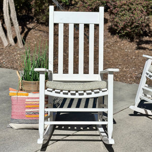 Outdoor White Rocking Chair