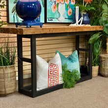 Load image into Gallery viewer, Rustic Wood/Metal Console
