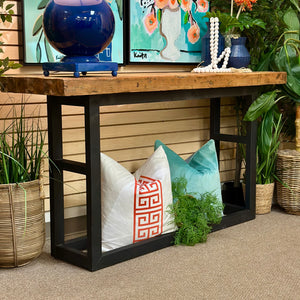 Rustic Wood/Metal Console
