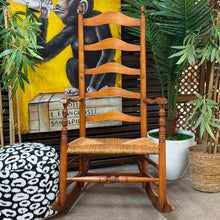 Load image into Gallery viewer, Rushed Seat Rocking Chair
