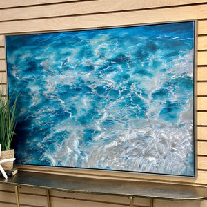 Ocean Waves On Aluminum Art