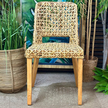 Load image into Gallery viewer, Wood &amp; Rattan Dining Chair
