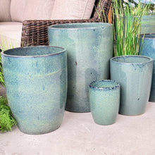 Load image into Gallery viewer, XL Blue/Green Ceramic Pot

