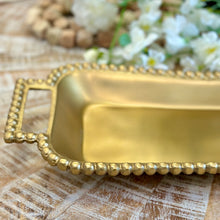 Load image into Gallery viewer, Gold Beaded Tray
