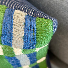 Load image into Gallery viewer, Green/Blue Plaid Pillow
