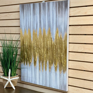 Gold Drip Abstract