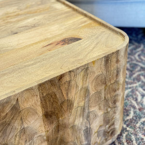 Textured Wood Coffee Table