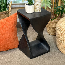Load image into Gallery viewer, Black Geometric Side Table
