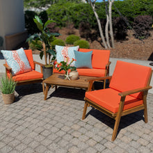 Load image into Gallery viewer, 4PC Acacia Wood Outdoor Set
