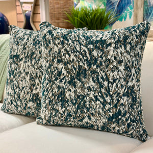 Teal Abstract Pillow