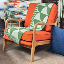 Load image into Gallery viewer, Orange Modern Accent Chair
