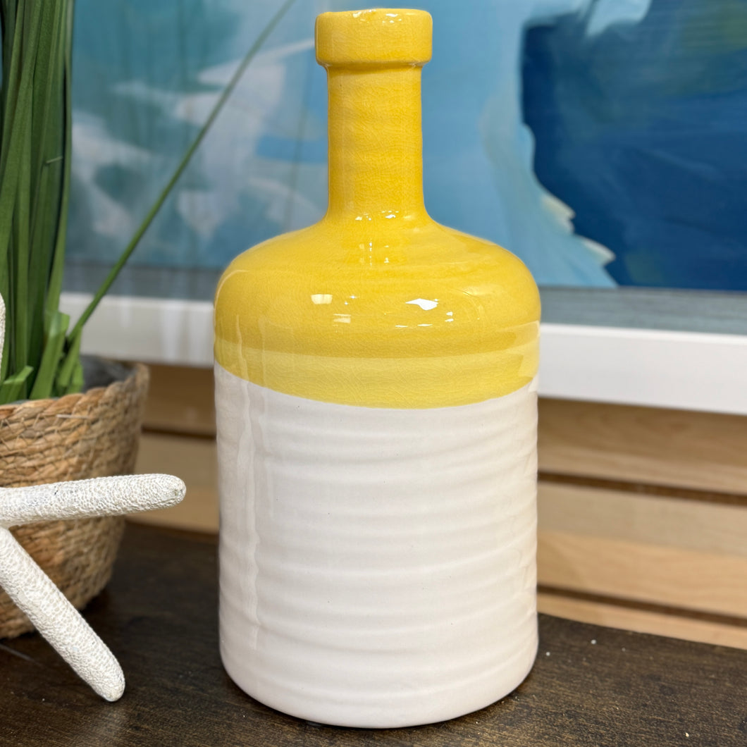 Yellow/White Vase