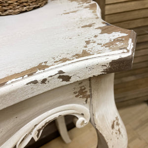 Distressed Ivory Console