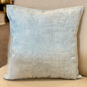 Light Blue Chenille Pillow