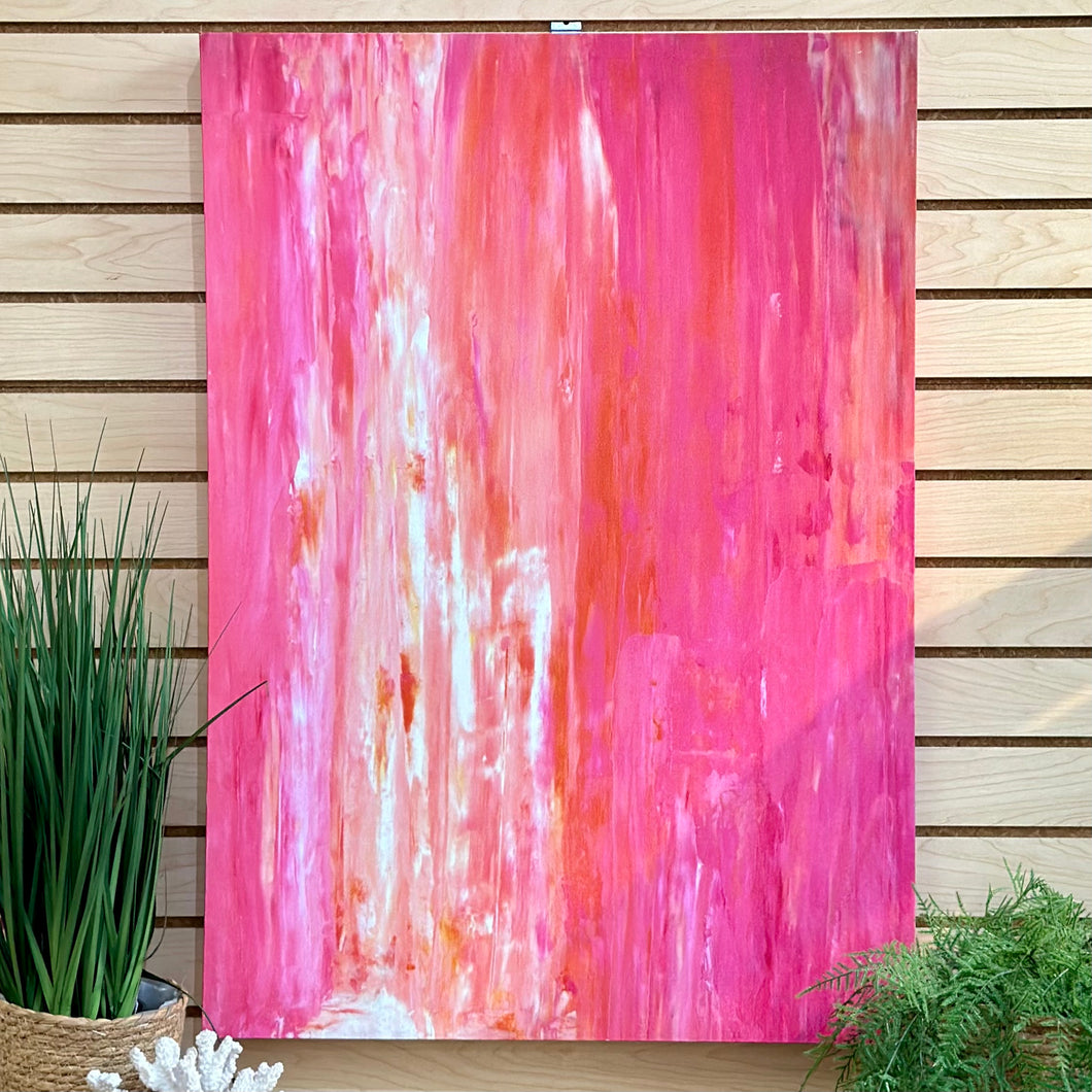 Pink Abstract Art