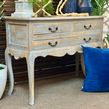 Load image into Gallery viewer, Distressed Blue/Grey Console
