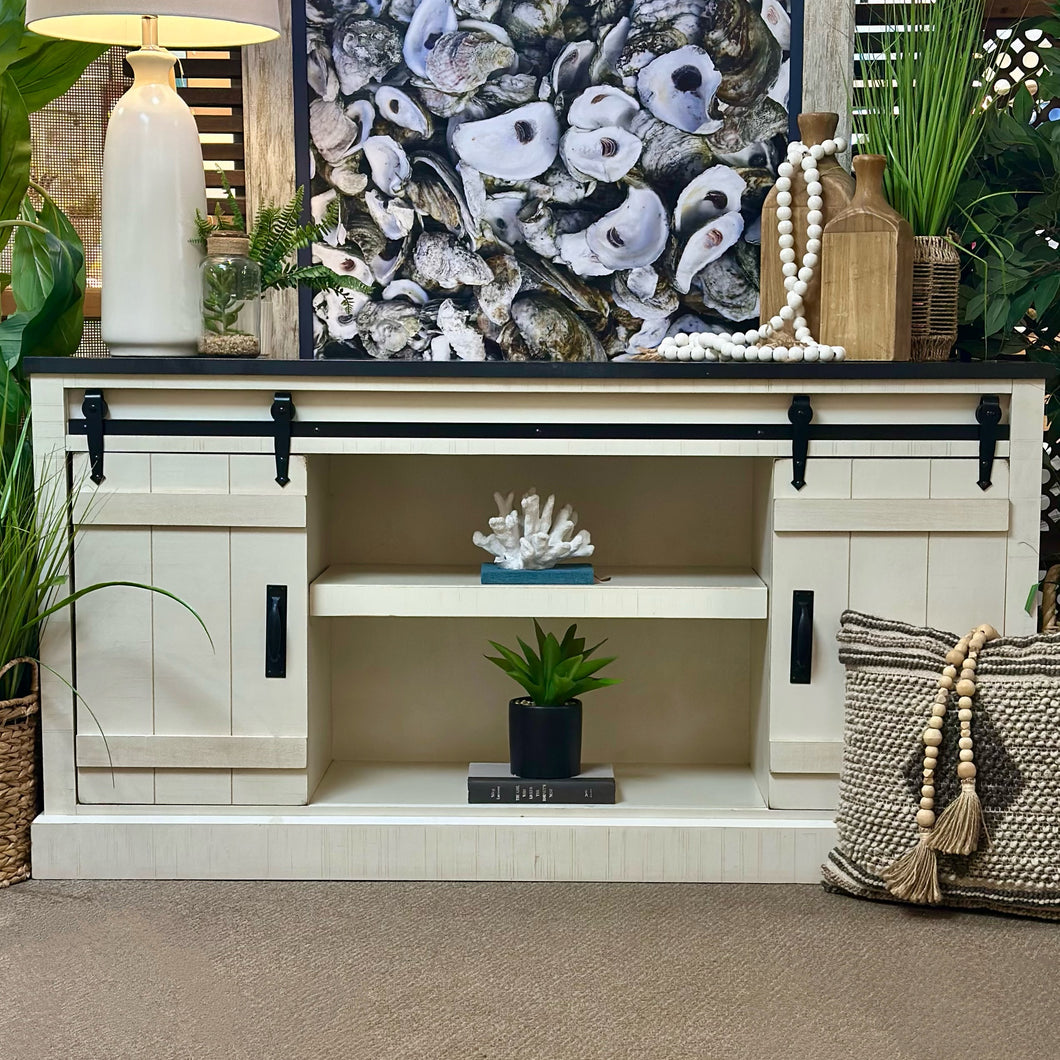 Two Tone Sliding Door Cabinet