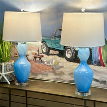 Load image into Gallery viewer, Blue Glass Lamp
