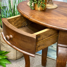 Load image into Gallery viewer, Oval Wood Side Table
