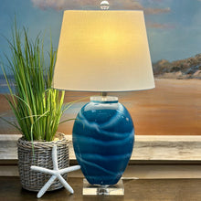 Load image into Gallery viewer, Blue Swirl Lamp
