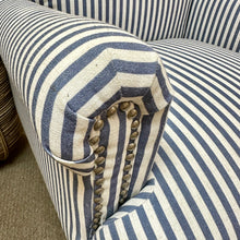 Load image into Gallery viewer, Blue/White Striped Accent Chair
