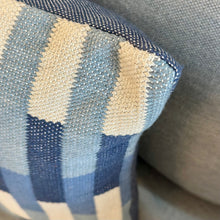 Load image into Gallery viewer, Blue Color Block Pillow
