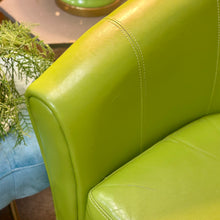 Load image into Gallery viewer, Lime Green Barrel Chair
