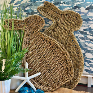 Sm Woven Rabbit Tray