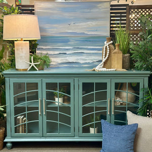 4DR Teal Sideboard