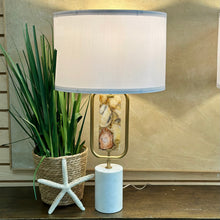 Load image into Gallery viewer, Gold/Agate Lamp
