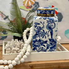 Load image into Gallery viewer, Blue/White Chinoiserie Jar
