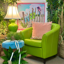 Load image into Gallery viewer, Lime Green Barrel Chair
