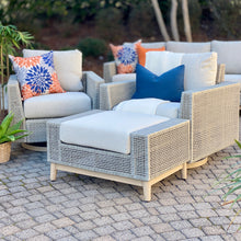 Load image into Gallery viewer, Lt Beige Outdoor Swivel Chair &amp; Ottoman
