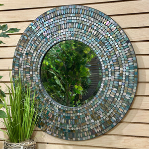Round Mosaic Mirror