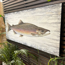 Load image into Gallery viewer, Salmon Wood Art
