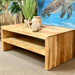 Natural Wood Coffee Table