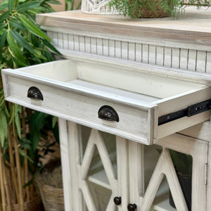 4DRW/4DR Vintage White Cabinet