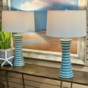 Speckled Blue Lamp