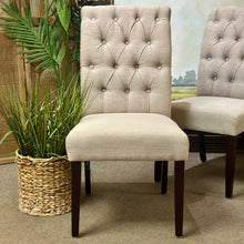 Load image into Gallery viewer, Beige Tufted Dining Chair
