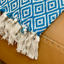 Load image into Gallery viewer, Turquoise Diamond Throw
