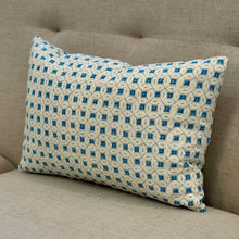 Load image into Gallery viewer, Teal/White Designer Lumbar
