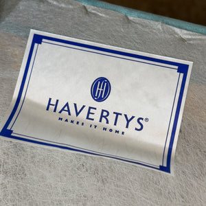 Haverty's Aqua Slipper Chair