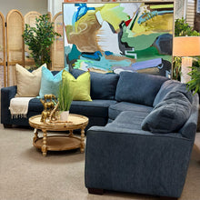 Load image into Gallery viewer, 3PC Navy Blue Sectional
