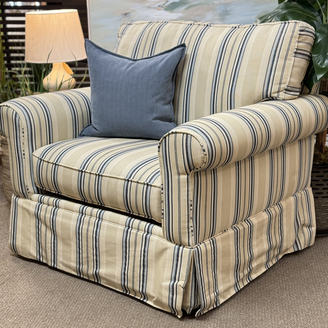 Havertys Striped Chair