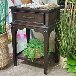 1DRW Nailhead Side Table